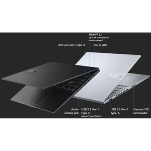 لپ تاپ 16 اینچی ایسوس مدل Vivobook 16X K3605VU-PL419-i9 13900H-32GB DDR4 3200MHz-2TB SSD-RTX4050 6GB-IPS 120Hz - کاستوم شده