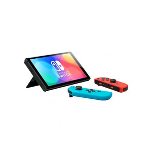کنسول بازی قابل حمل نینتندو مدل Switch OLED Neon Blue and Neon Red Joy-Con