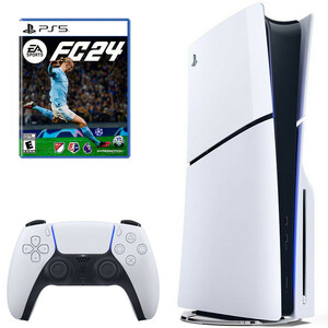 کنسول بازی سونی مدل PlayStation 5 Slim ظرفیت یک ترابایت ریجن اروپا 2016A به همراه بازی EA Sports FC 24