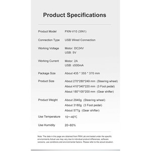 گجت دسته فرمان بازی پی ایکس ان مدل V10