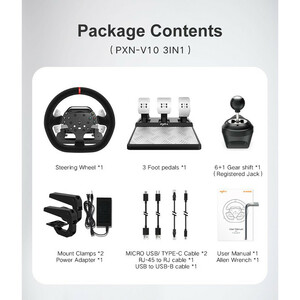 گجت دسته فرمان بازی پی ایکس ان مدل V10