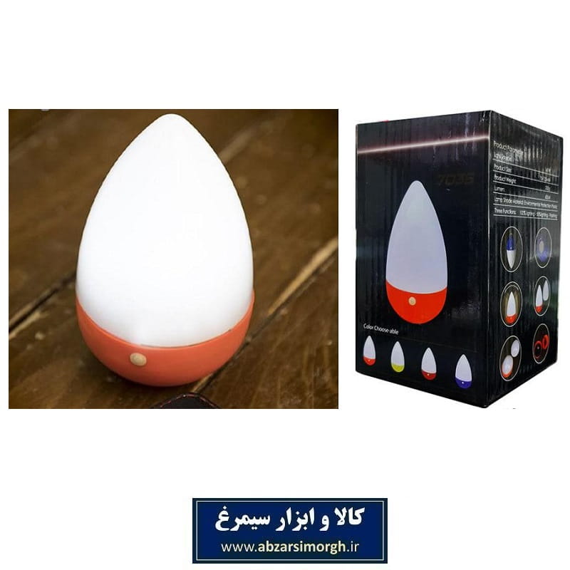 چراغ خواب و کمپینگ تعادلی تامبلر لایت مدل قطره 3 حالته با جعبه ELU-007