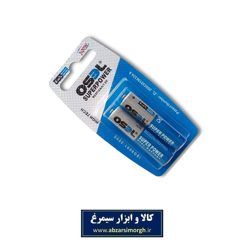 باتری نیم قلمی اوسل Osel بسته ۲ عددی شرکتی EBT-002
