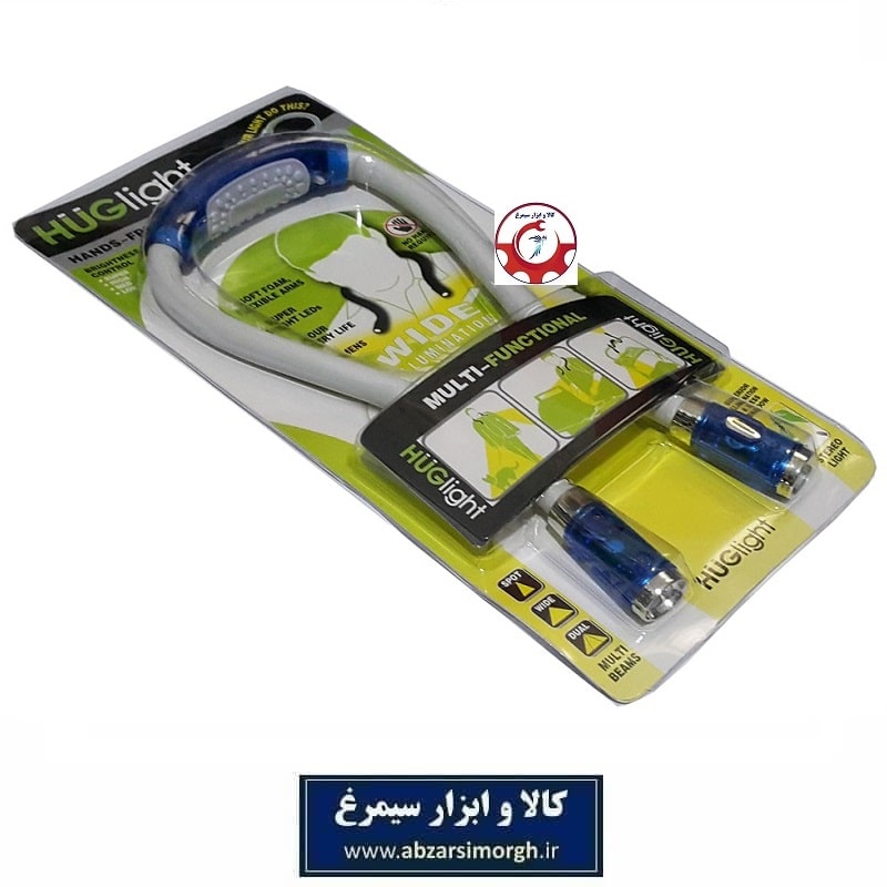 چراغ مطالعه انعطاف پذیر گردنی Huglight با 4 ال ای دی 3 حالته ELU-018