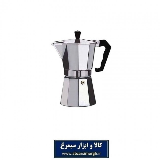 موکاپات یا قهوه جوش و اسپرسوساز رو گازی آلومینیوم ۱ کاپ HGJ-005
