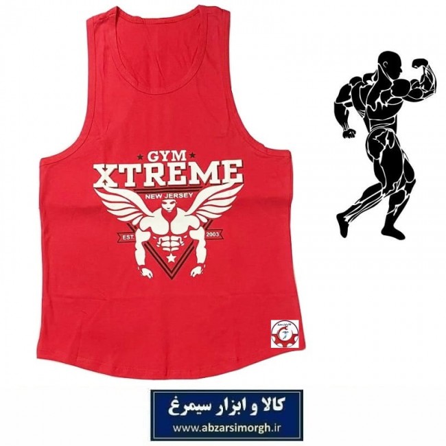 رکابی بدنسازی مردانه Gym Xtreme اکستریم جیم رنگ قرمز VLV-002F