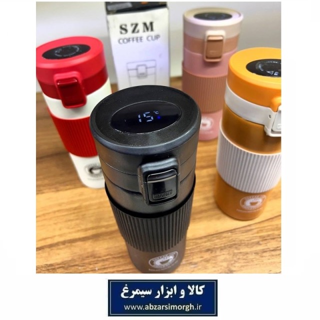 تراول ماگ سفری یا مسافرتی دور سیلیکونی برند SZM درجه دار HMU-009