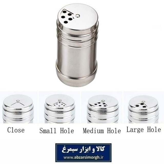 نمکدان  و فلفل پاش استیل خارجی تک سایز فروش تک و تعداد HZF-015