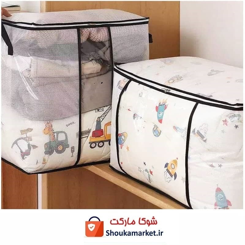 بقچه و کاور لباس، ملحفه و حوله توری در 2 سایز فروش تک و تعداد HCV-051
