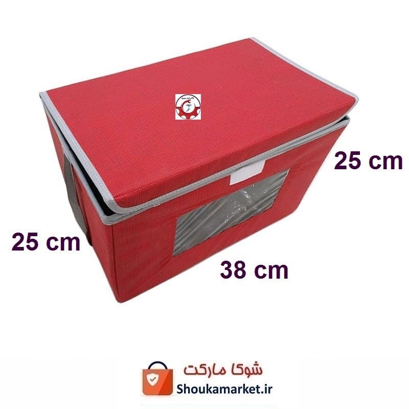 باکس و بقچه لباس و لوازم پنجره دار تاشو سایز متوسط HCV-039