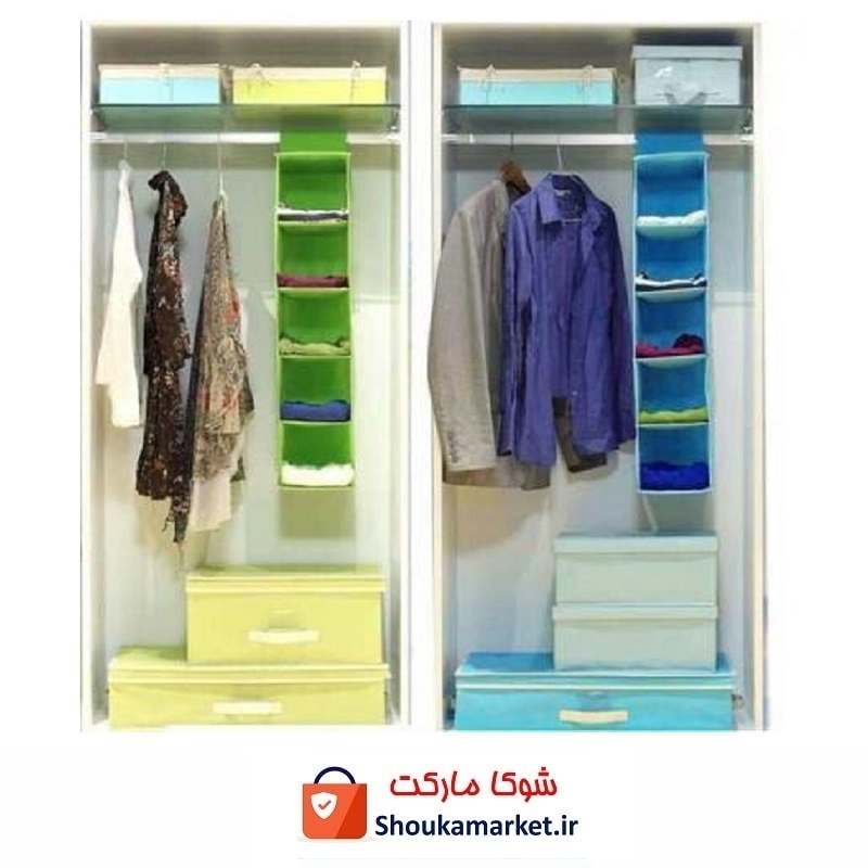 آویز نظم دهنده لباس، حوله و کفش 5 طبقه HOR-015