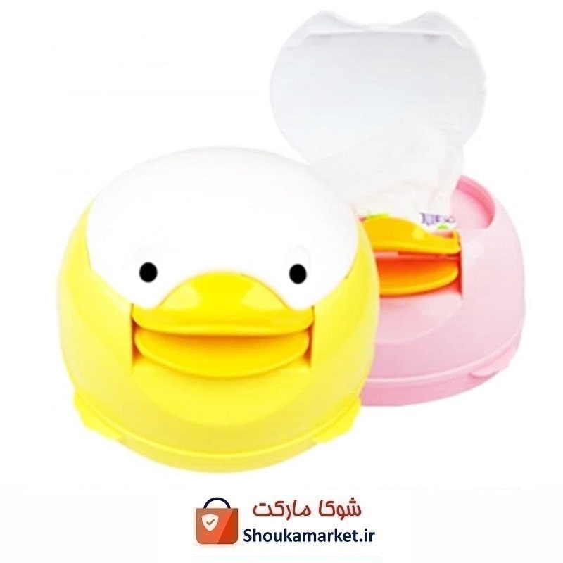 جای دستمال کاغذی درب دار اتاق کودک طرح پنگوئن خارجی با جعبه HKI-011