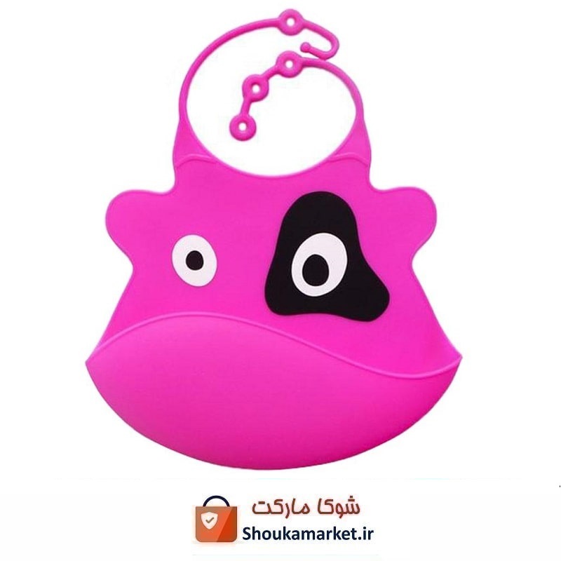 پیش بند کودک سیلیکونی طرح گاو خارجی HKI-004