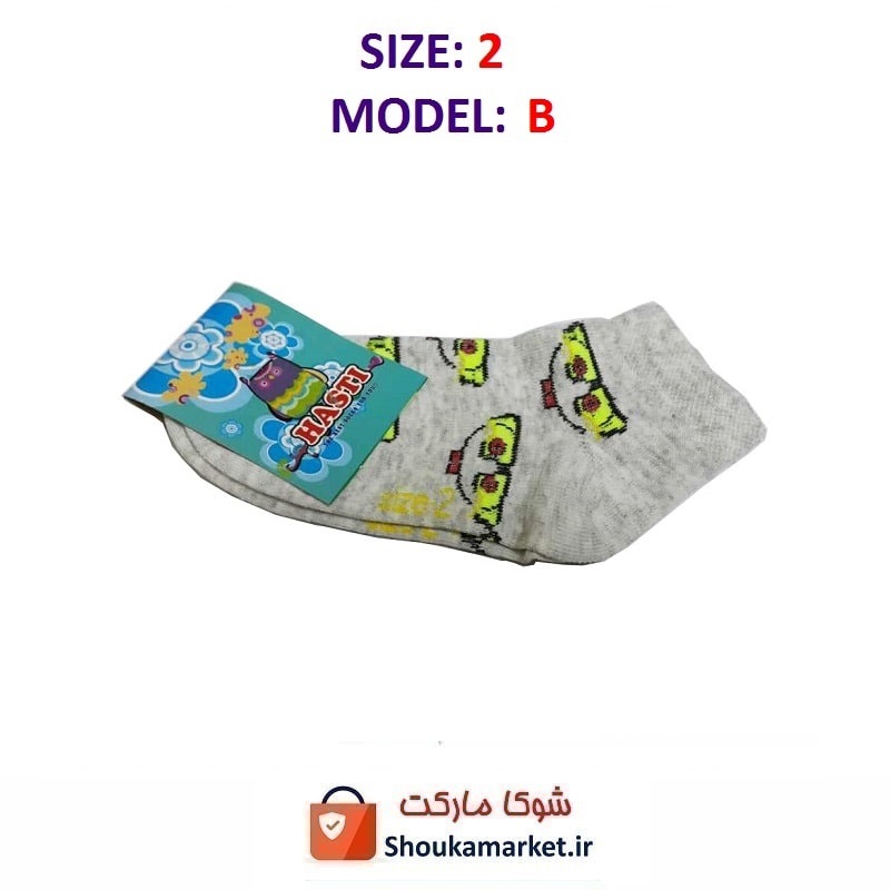 جوراب بچه گانه سایز ۲ مدل B هستی CJB-002