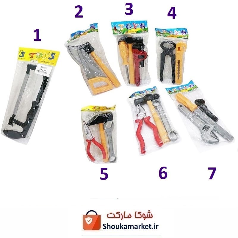 ست ابزار اسباب بازی بسته بندی سلفونی خارجی ارزان قیمت TAB-009