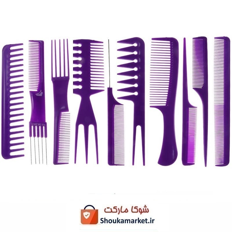 ست شانه آرایشی مو Safari سافاری 10 عددی ZBS-024