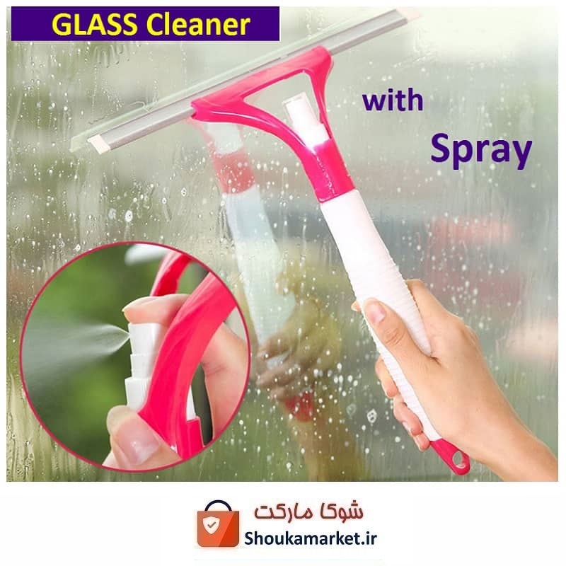 تی شیشه پاک کن اسپری دار با تیغه لاستیکی نرم NSH-005