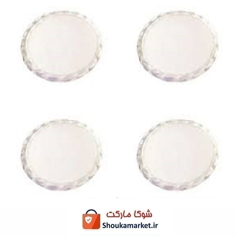 پد زیر پایه مبل پلاستیک شفاف و نشکن ۴ و ۲۴ عددی HFM-008