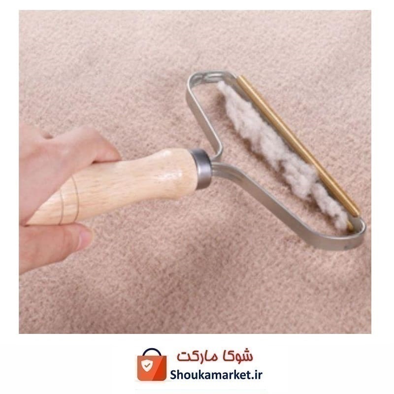 پرزگیر فرش و موکت دسته چوبی و شانه فلزی HFF-002