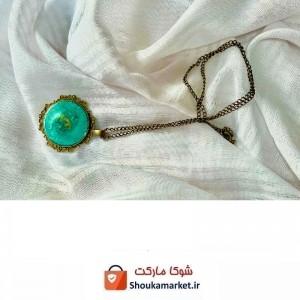 گردنبند برنز طرح ابروباد رزین کدGHR