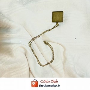 گردنبند برنز خام همراه با زنجیر کد MS