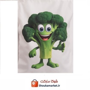 کیسه نگهدارنده میوه و سبزی دو لایه زیپ دار طرح کلم بروکلی