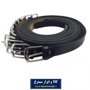 کمربند مردانه زبانه دار عرض ۳.۵ سانت مشکی CKB-002