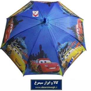 چتر پسرانه کارتونی ماشین های مک کوئین McQueen فنر مشکی با جعبه HCH-014