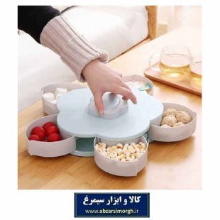 اردو خوری و جای تنقلات چرخشی طرح گل نایس هوم ۵ خانه HZD-002