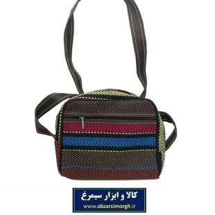 کیف جاجیم یا جاجیمی دوشی زنانه 3 زیپ HKF-054