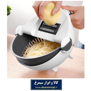 رنده و کاسه سالاد ساز و آبکش گردان چند کاره Homara همارا HSL-038