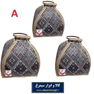 ست کیف و کاور دیگ و قابلمه مدل A طرح سنتی و جاجیم 3 عددی HTZ-014