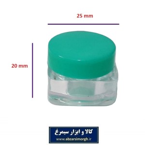 ظرف  و قوطی درب دار کریستال کرم و ژل مکعب ۵ گرم فروش تک و تعداد PZJ-009