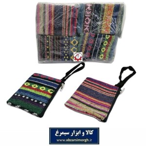 کیف هندزفزی جاجیم یا جاجیمی تک زیپ فروش تک و تعداد HKF-062