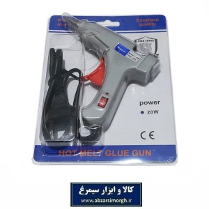 تفنگ چسب حرارتی آریا توان ۲۰ وات ایرانی دکمه دار ETH-004