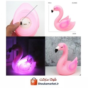 چراغ خواب اتاق کودک طرح قو یا فلامینگو ELU-010