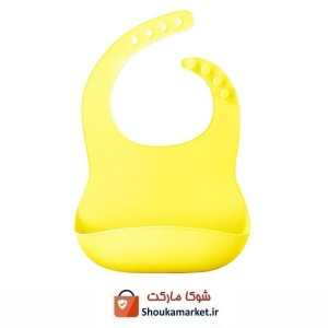 پیش بند کودک سیلیکونی زرد رنگ خارجی HKI-003