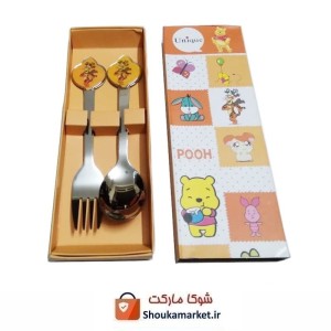 قاشق و چنگال کودک یونیک Unique شخصیت تایگر کارتون پو HGS-004