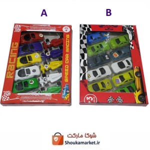 اسباب بازی ماشین  پلاستیکی کوچک و ارزان قیمت تک و جعبه ۱۰ عددی TMA-001