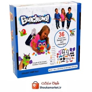 اسباب بازی فکری ساختنی 400 تکه بانچمز Bunchems مگا پک TBM-001