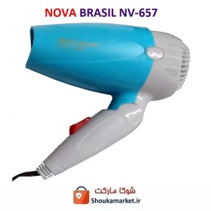 سشوار مسافرتی تاشو Nova نوا مدل NV-657 جعبه دار ZSS-006