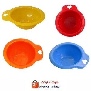 کاسه رنگ مو پلاستیکی مدرج و دسته قلبی ZGM-002