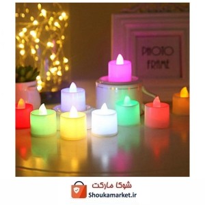 شمع ال ای دی LED تزئینی رنگی برای تولد و مراسم ELU-009