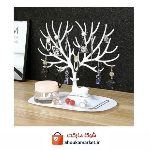 استند و آویز زیورآلات و بدلیجات شاخ گوزن اصلی جعبه دار HDC-012