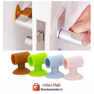 ضربه گیر درب و آویز و هولدر چند منظوره ۴ عددی رنگی HFM-009