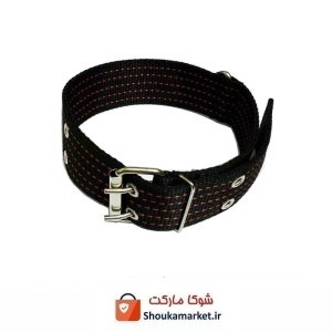 قلاده گردنی سگ برزنتی بزرگ و پهن عرض 5 سانت رنگ مشکی HPS-009G