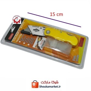 کاتر و مینی چاقو تاشو Keshida با تیغه یدک و گیره اتصال به لباس و لوازم HSK-115