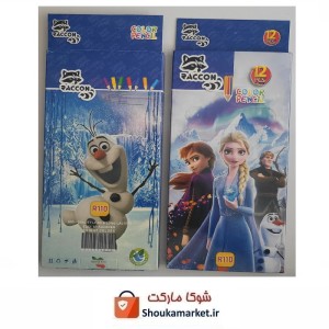 مدادرنگی 12 رنگ طرح السا RACCON