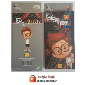 مدادرنگی 12 رنگ طرح آقای شرمن RACCON