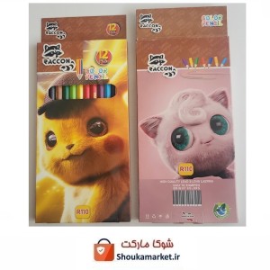 مدادرنگی 12 رنگ طرح گربه RACCON